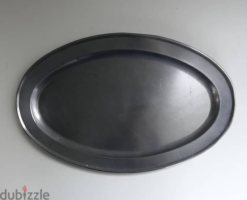 Stainless Steel Oval Serving Tray 54 x 34 cm AShop™ 1