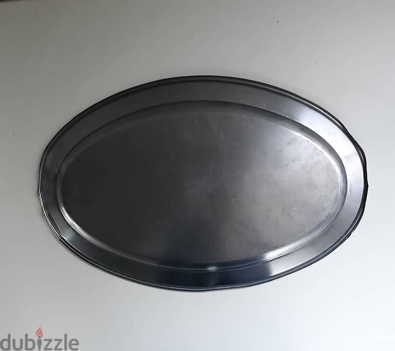 Stainless Steel Oval Serving Tray 54 x 34 cm AShop™ 2
