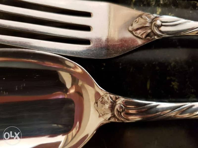 فضة انتيك A splendid pure silver (925) cutlery set 4