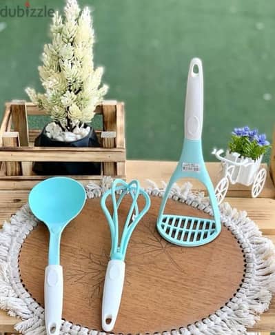 3 pieces set melamine cooking utensils 3$