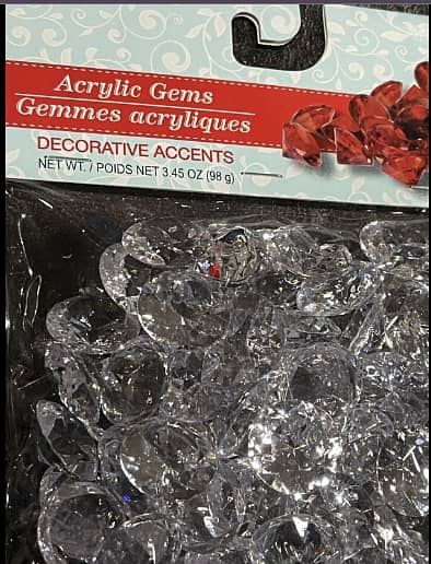 Acrylic Gems Decorative Accents Multicolor Diamond Shape AShop™ 2