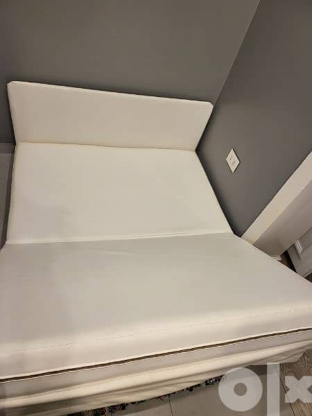 white leather sofa bed 1