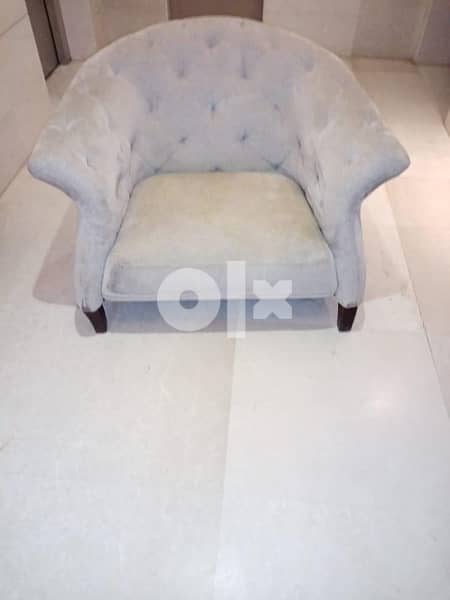 light grey big side chair for living room or lounge 1