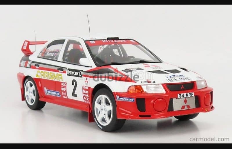 Mitsubishi Lancer RS Evo V diecast car model 1:18. 3