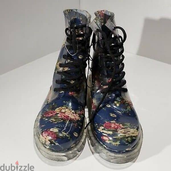 boots Dirty Laundry floral rain boots 38.39 3