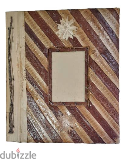 Vintage style African Handmade Photo Album from Natural Bark Leaves St