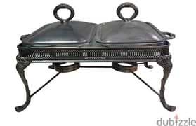 Silver plated Chafer with Two Silver Cover and Marinex Pans AShop™