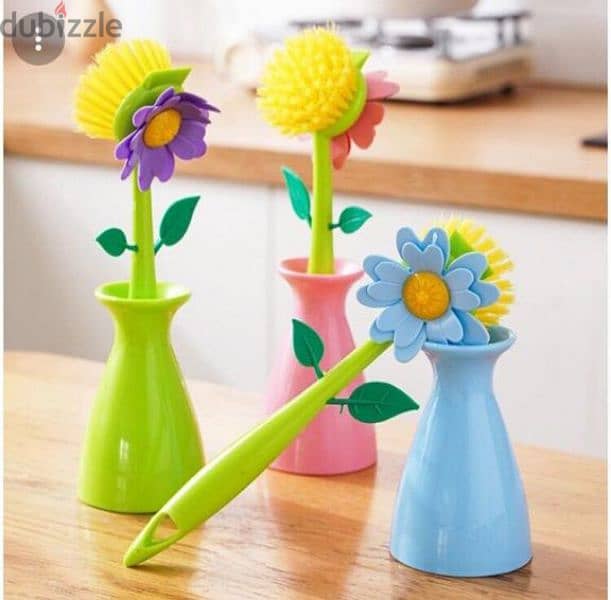 the cutest sink brushes with stand 2
