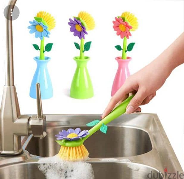 the cutest sink brushes with stand 3