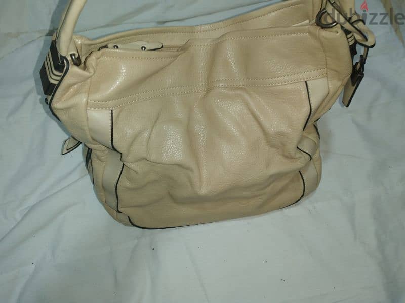 bad beige real leather big size 4