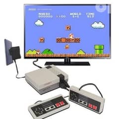 CLASSIC 8-BIT TV GAMING CONSOLE with two josticks and games kids gift