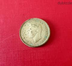 1940 Silver 6 pence GB KGVI 2.83g  فضة انكليزية الملك جورج السادس