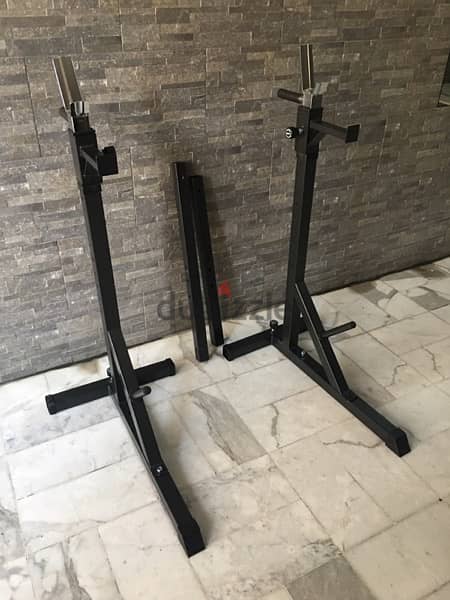 adjustable squat rack barbell rack new made in germany heavy duty 9