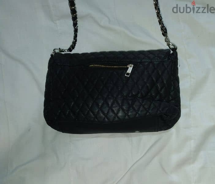 handbag real leather copy CC black 2