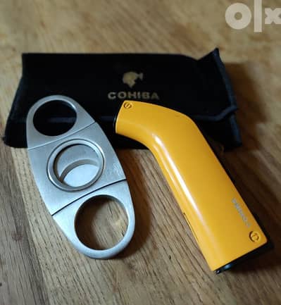 COHIBA CIGAR CUTTER & LIGHTER