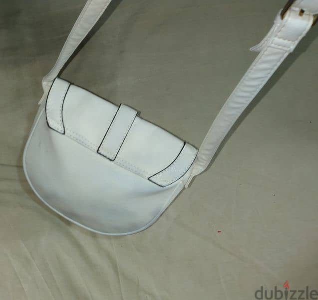 bag white cross real leather 1