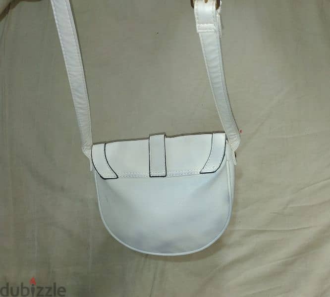 bag white cross real leather 2