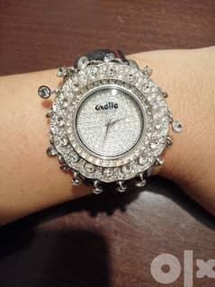 Oxette watch with box - with Swarovski crystal - very good condition