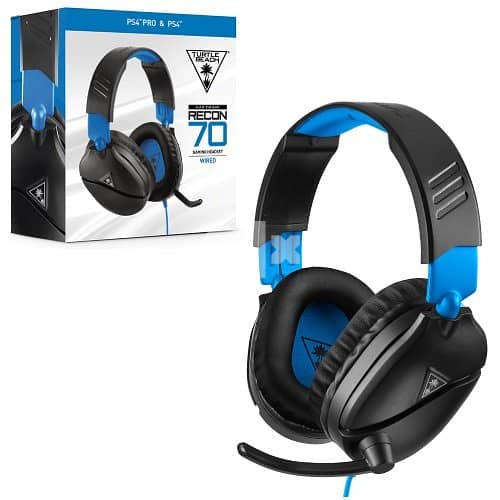 Turtle Beach Recon 70 Black/Blue Gaming Headset **special deal sealed 0