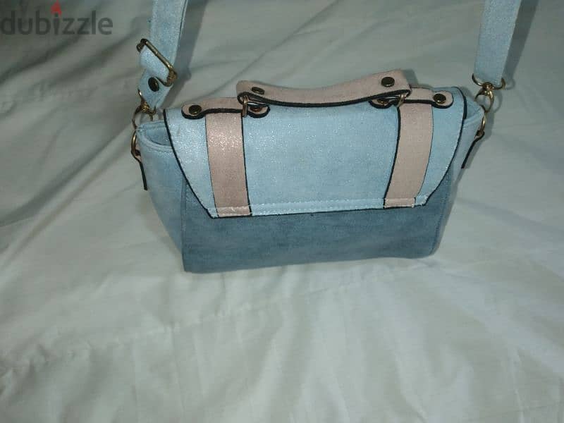 cross bag blue with pink high quality medium size 2