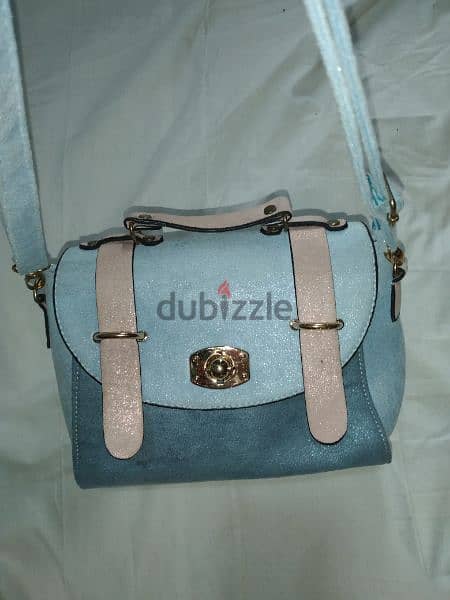 cross bag blue with pink high quality medium size 3