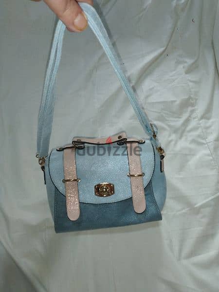 cross bag blue with pink high quality medium size 5