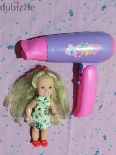 EVI STEFFI LOVE DAUGHTER Small doll+DRIYER Not working good toy Both.