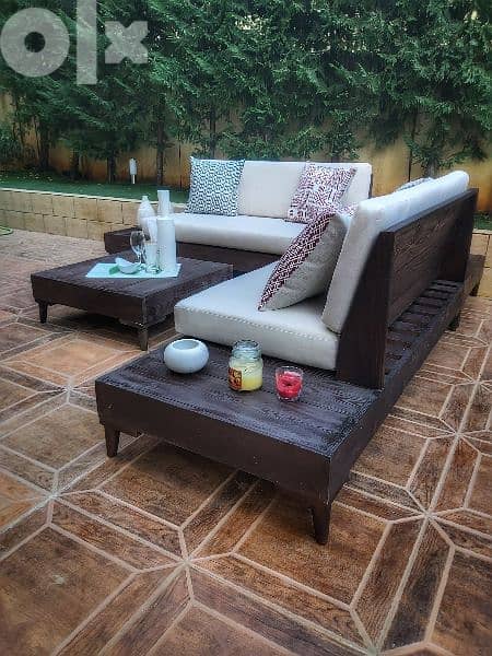 outdoor wooden set 1