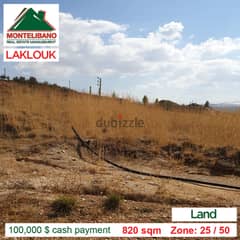Catchy Land in Laklouk for Sale !!