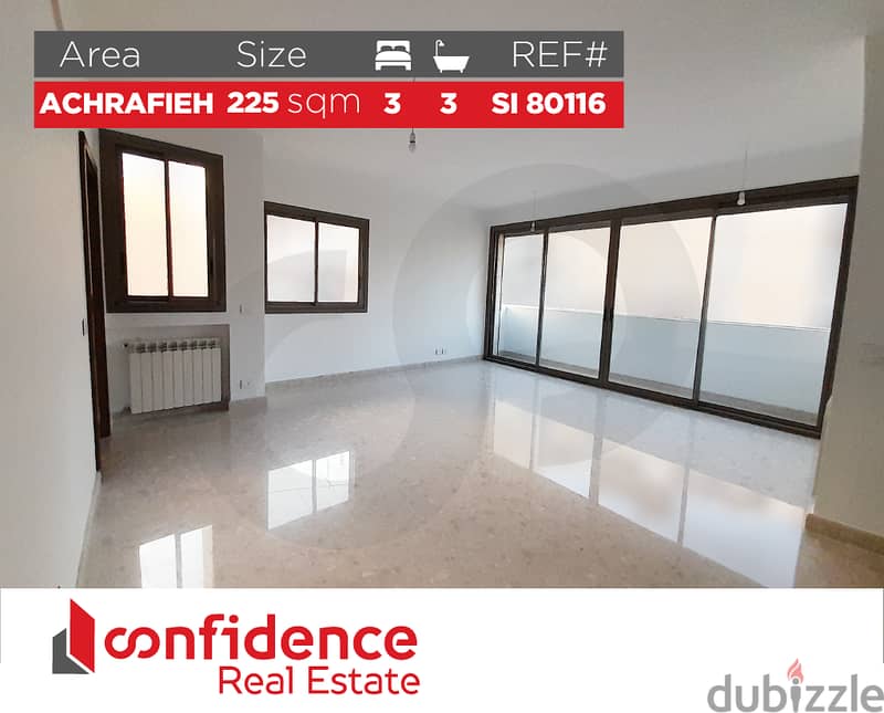 brand new 225 sqm apartment in Achrafieh for Sale! REF#SI80116 0