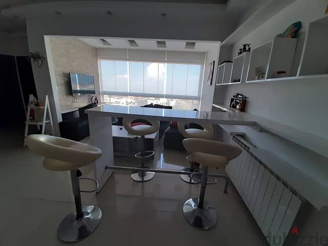 170 Sqm | Apartment for rent in Qornet El Hamra | Mountain + Sea view 0