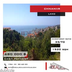 Hot Deal in Chnaniir 1520 sqm Sea and Mountain view Land REF#WT38010