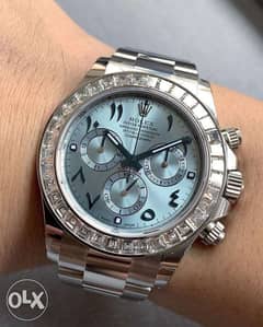 Rolex daytona arabic with diamonds 0