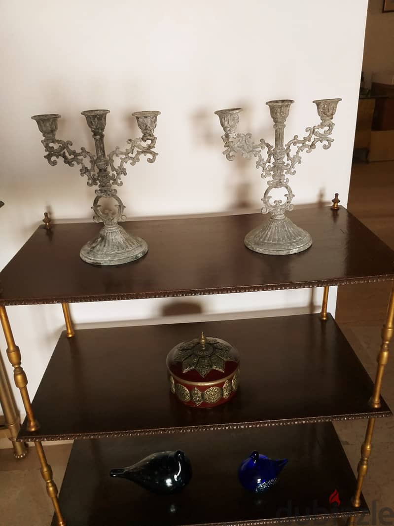 2 Bronze Candle Holders 7