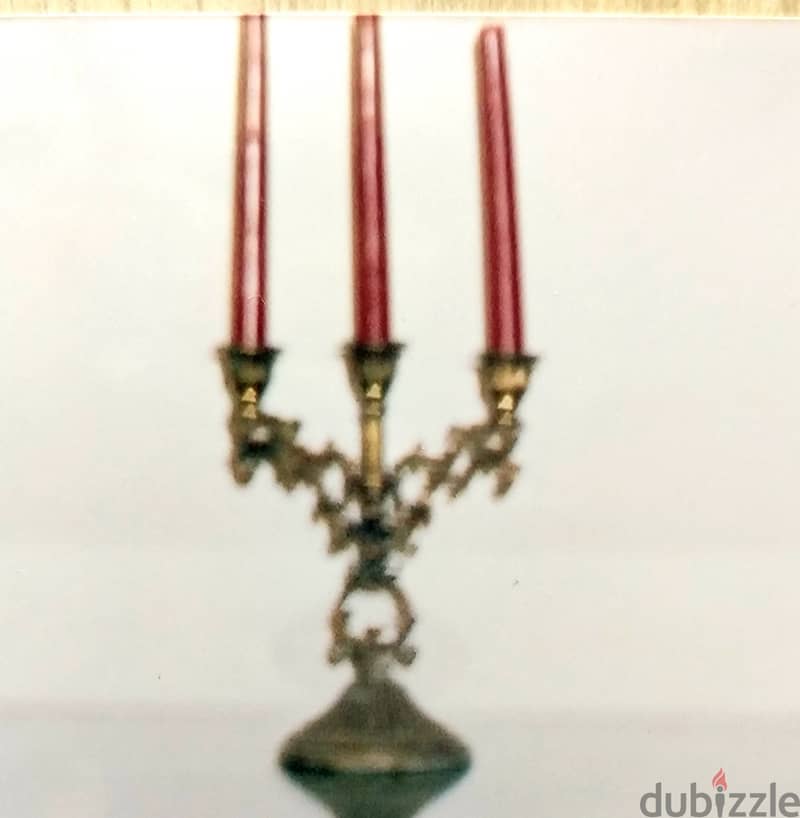 2 Bronze Candle Holders 8