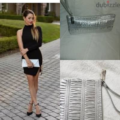 bag Clinic clutch original silver  1=7$ or 3=15$