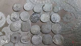 عشرون عملة فضة عثمانية زمن السلطان محمد الفاتح عام1453 Othmani Silver