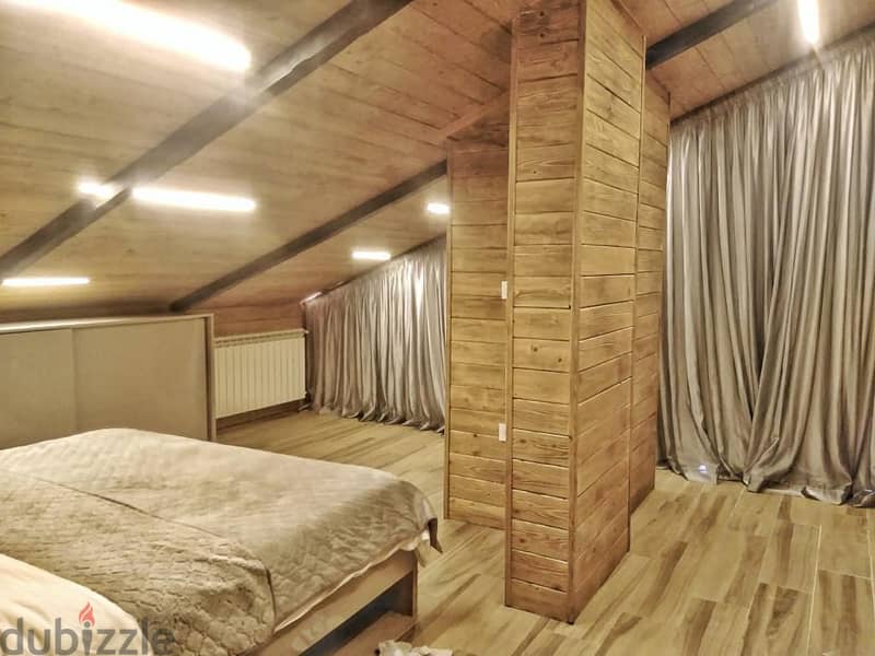140 Sqm | Duplex Modern Chalet for Rent in Faraya | Open Mountain View 8