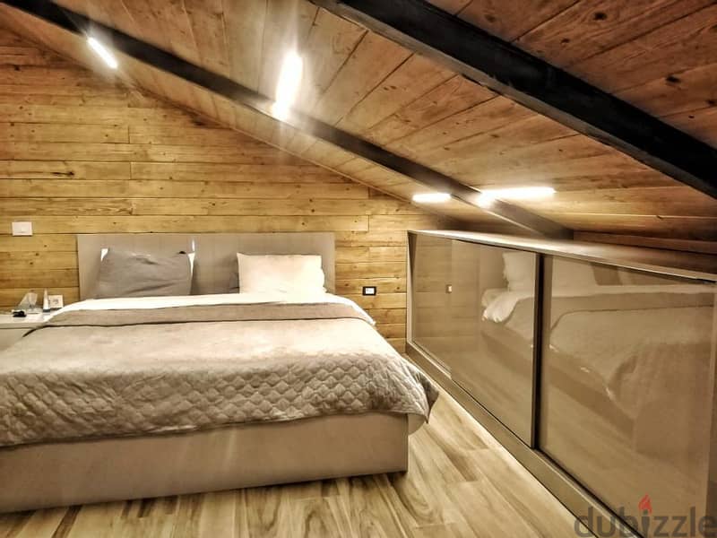 140 Sqm | Duplex Modern Chalet for Rent in Faraya | Open Mountain View 9