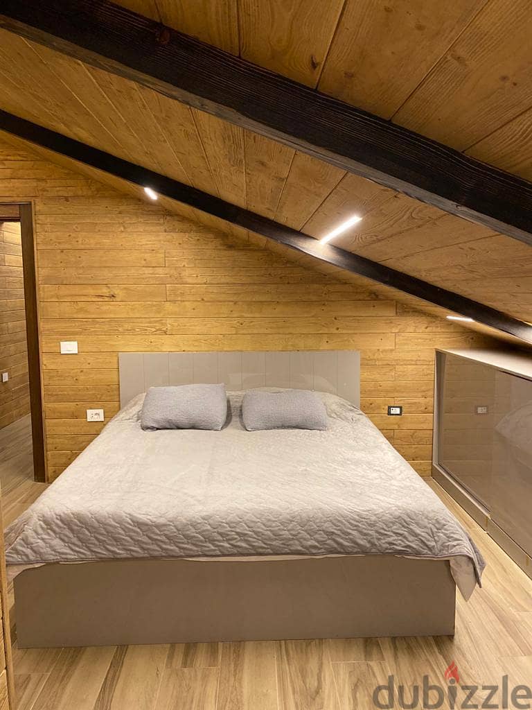 140 Sqm | Duplex Modern Chalet for Rent in Faraya | Open Mountain View 10