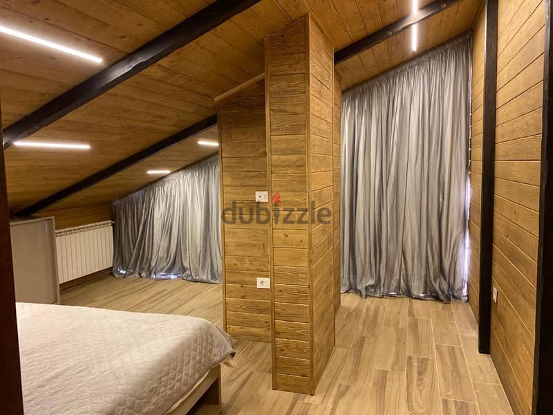 140 Sqm | Duplex Modern Chalet for Rent in Faraya | Open Mountain View 17