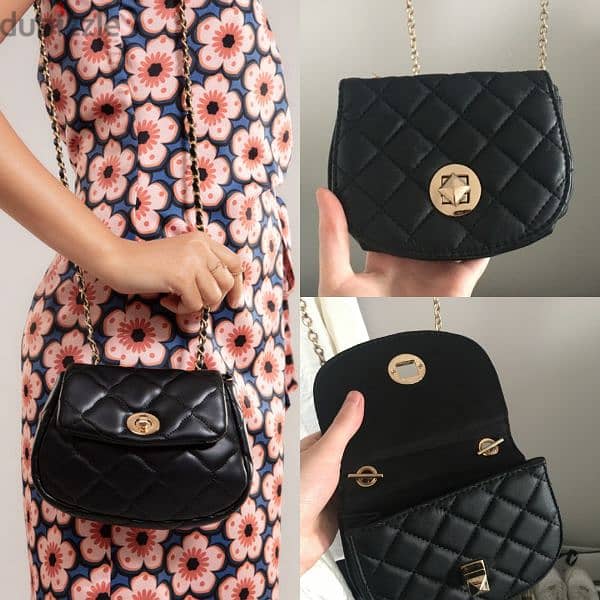 bag mini bag black quilted purse copy Kate spade 1