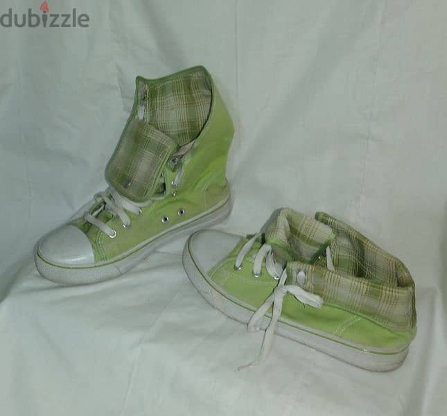 shoes copy converse high green size 38.39 1