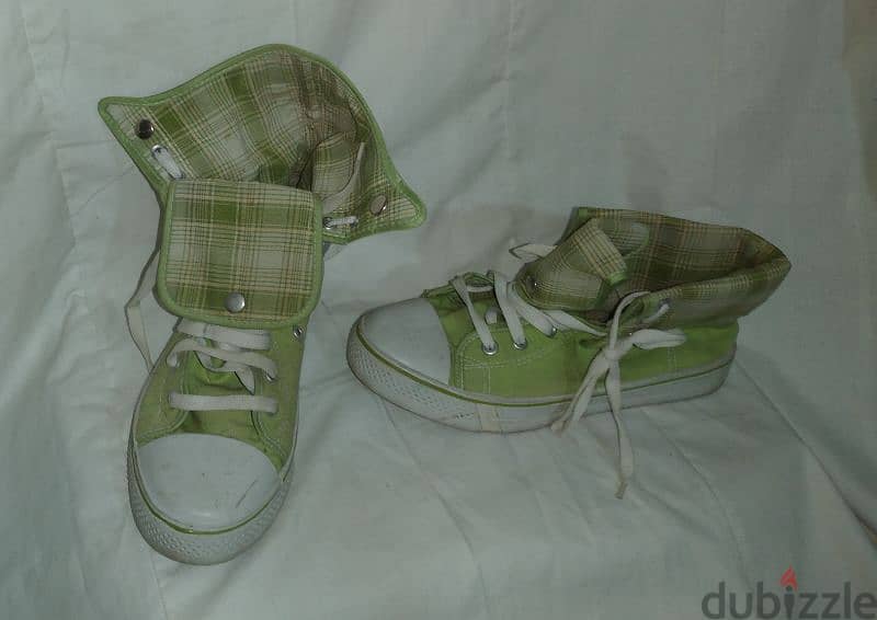 shoes copy converse high green size 38.39 2