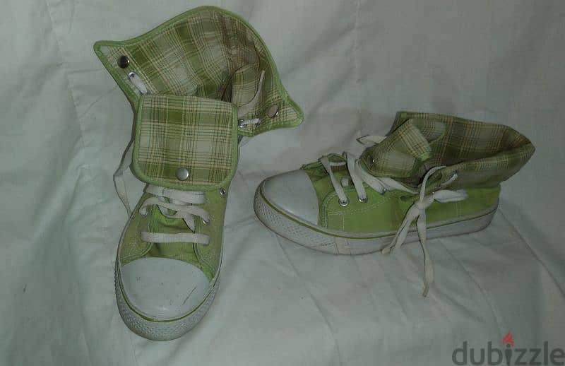 shoes copy converse high green size 38.39 3