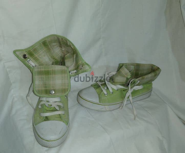 shoes copy converse high green size 38.39 4