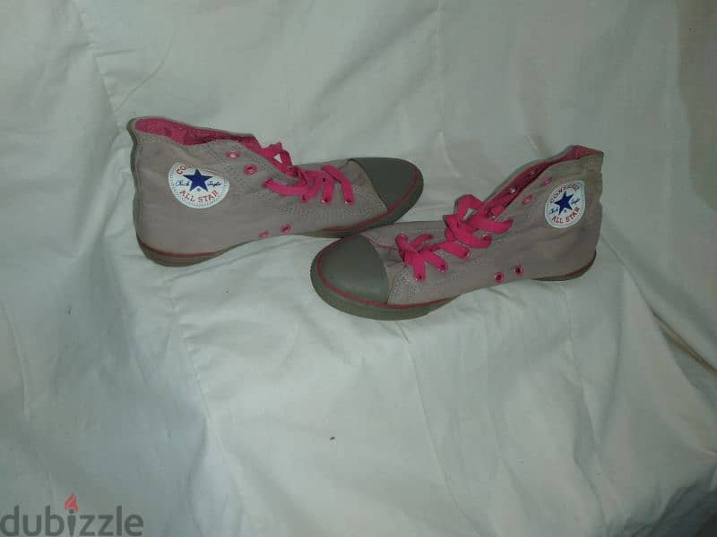 shoes converse grey and pink size 39.40 1