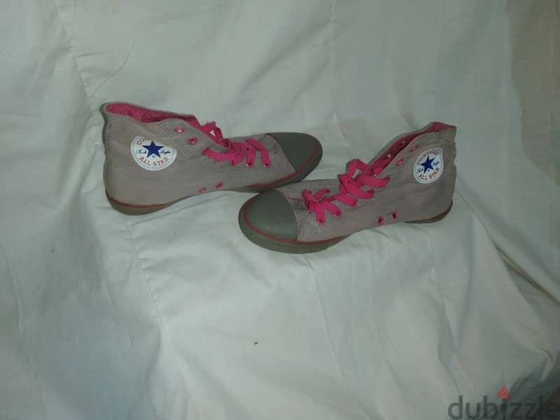 shoes converse grey and pink size 39.40 2