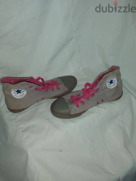 shoes converse grey and pink size 39.40 3