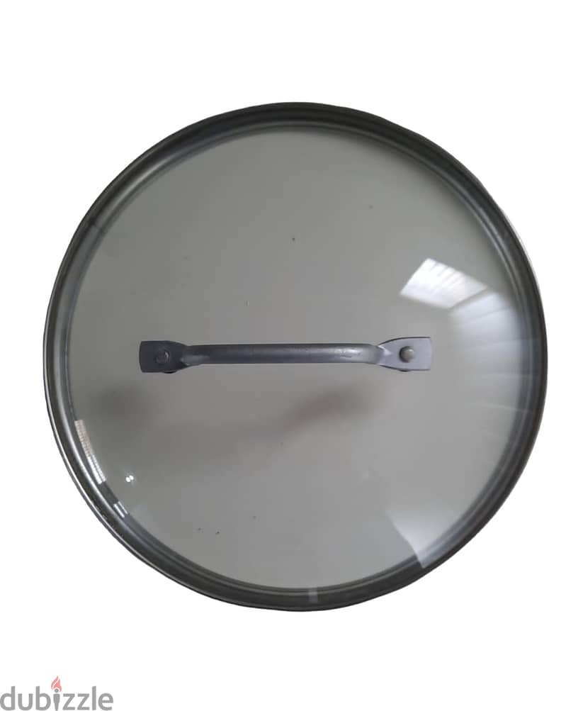 Glass with Stainless Steel Base Pot/Pan Cover AShop™ 0